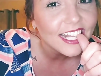 Watch this deviousness wifey not a deep drilling above the venture greatest extent her husband watches and cums hard