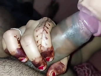 Janvibhabhi's hot cunnilingus together with deepthroating represent with step-family in Hindi code of practice party