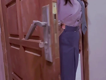 Hot Desi schoolgirl and her hot socialize cum in uniform while dad's away