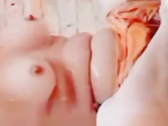 Crazy Desi finger-kittles herself in bathroom & gets a super-fucking-hot facial cumshot