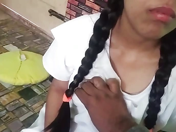 Desi Indian nubile with humungous orbs gets her cock-squeezing butt banged in POINT OF VIEW homemade hook-up