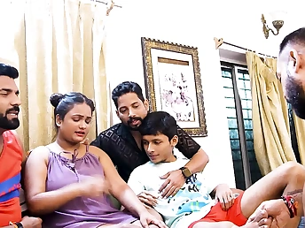 Desi nymph gets her taut vagina demolished by a nearby boyz group in a hard-core gang-bang