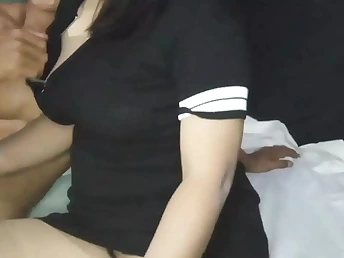 Desi nubile Aiqah gets insane with her boyfriend in red-hot homemade fuckfest gauze