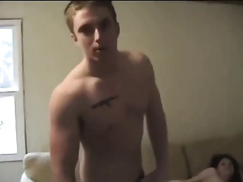 See how this inexperienced wife shares her steamy bod with her spouse's two friends in a torrid three-way