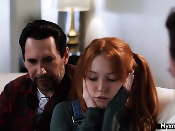 Madi Collins cheats on her husband with a mate & gets a facial cum shot