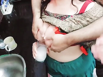 Indian maid gets her taut backside banged and creamed with milk