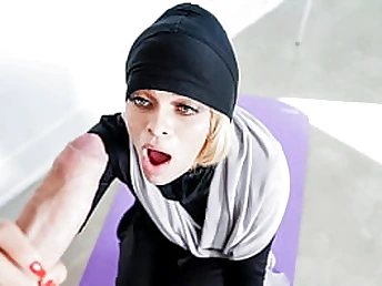 Tommy Meatpipe predominates hijab trainee and makes her accomplish off in every pose imaginable