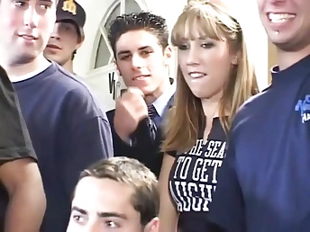 Allysin Chaynes goes wild in Yankee SCHOOL Hard-core - Vol. 2, the ultimate college film with retro flair!