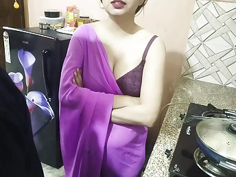 Sonnie surprises Indian step-mother with throating & kitchen intercourse on his Birthday