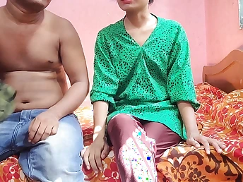 Desi Aunty & Desi get cock-squeezing separated romped in rear end-fashion by dampness Indian lady's man