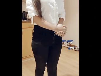 Red-hot COUGAR Receptionist gets xxx pounded in hotel - Hindi Audio Pound-out