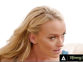 Stepmom & neighbor penalize fellow for being a bad dude in FFM 3some