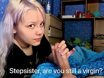 Step sis caught in the activity: my meaty morning man penis can't stop her from porking me!