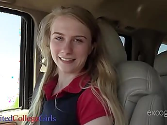 18 yo Charlotte Gets A Hard Pink Cigar In Her Puny Hatch & Lil' Nubile Cooch!