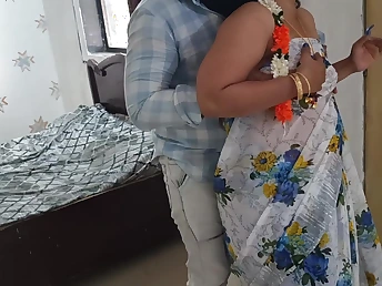 Stepbrother's deepthroating & cumming while Aunty rides and sucks like a pro