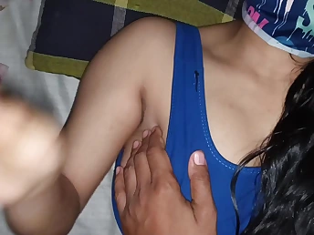 Hot Desi townsperson babe with outstanding natural knockers gets choppy fucked in HD