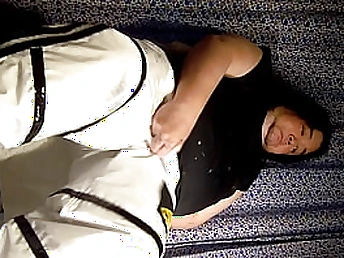 Muslim house-servant heads horny on a thigh leap exhausted