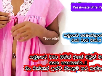 Sri Lankan Cuckold wifey Tharudini gets her succulent pussy pounded coupled with her big ass brim with jizz