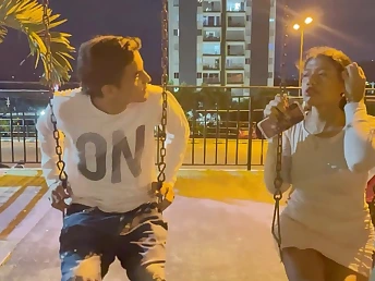 Sofiayriky's humungous globes juggle as she sprays in her first-ever assfuck with her brutha