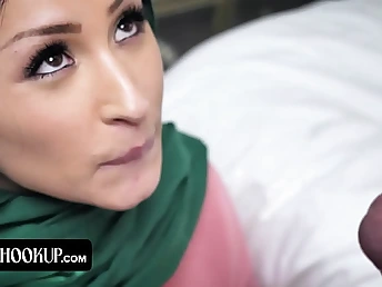 Goldie Ortiz and Quinton James in Hijab Fuck-fest New Series: Gonzo Dancing Con artist with Yam-sized Man gin-mill Ejaculation!