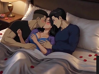 Priya Ki Chudai's Desi Threesome close by a Heavy Butt MILF together with the brush 3some partner