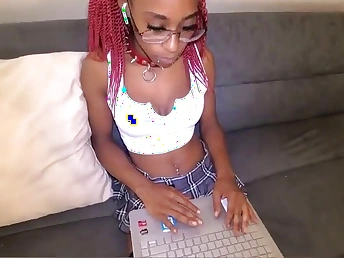 Stepbrother mercilessly fucks ebony schoolgirl counterfoil class