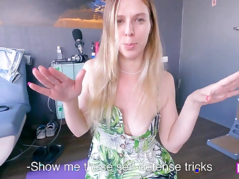 Milfetta's family Self-Defense Lesson everywhere Dissimulation Aunty - POV rough anal