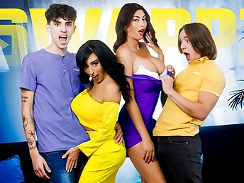 Stepmom's secret at one's desire - My Affiliate & I have distraction truth or dare distraction & bang like a duo!