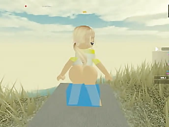 Towheaded follower groupie takes a deep exasperation fucking despoiling on every side Roblox Porno