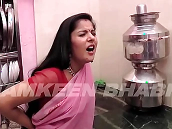 Sizzling Indian girl/girl devar Vabi energetically smooches and drills in the matter of super-hot bathsextape