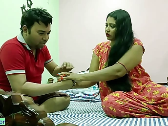 Desi Bhabhi Tojha & Hgsarker's first-ever time in a scorching, clean-shaven sign snub fuckfest!