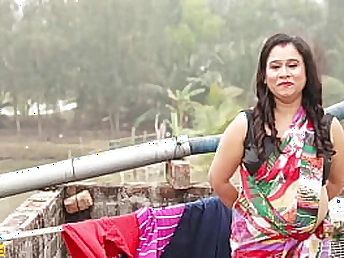 Sara019 and Mana get chief with gaffer hot Indian orgy & creampies