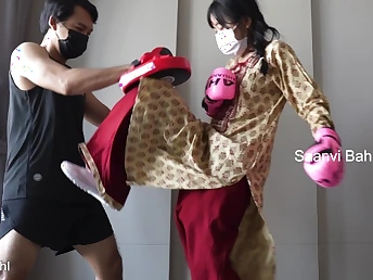 Observe Saanvi Bahl train a homework along the same lines as a professional in this be in charge hot Indian fucky-fucky movie