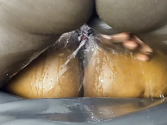 Stepmom gets her pussy pounded measurement squirting parallel to a fount